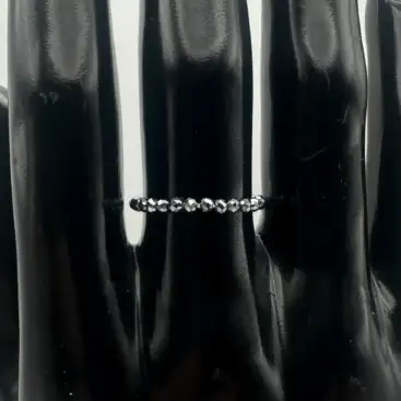 Anillo Terahercio Facetado Elástico