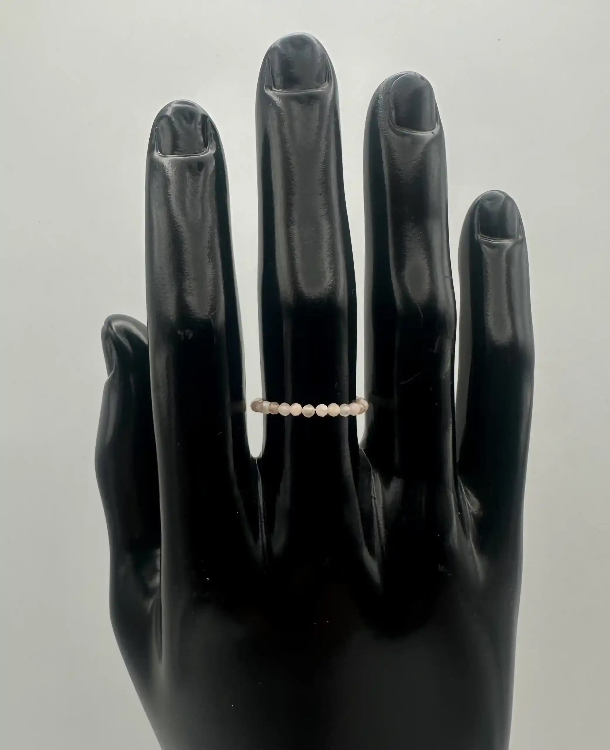Anillo Piedra Sol Facetado Elástico - Imagen 2