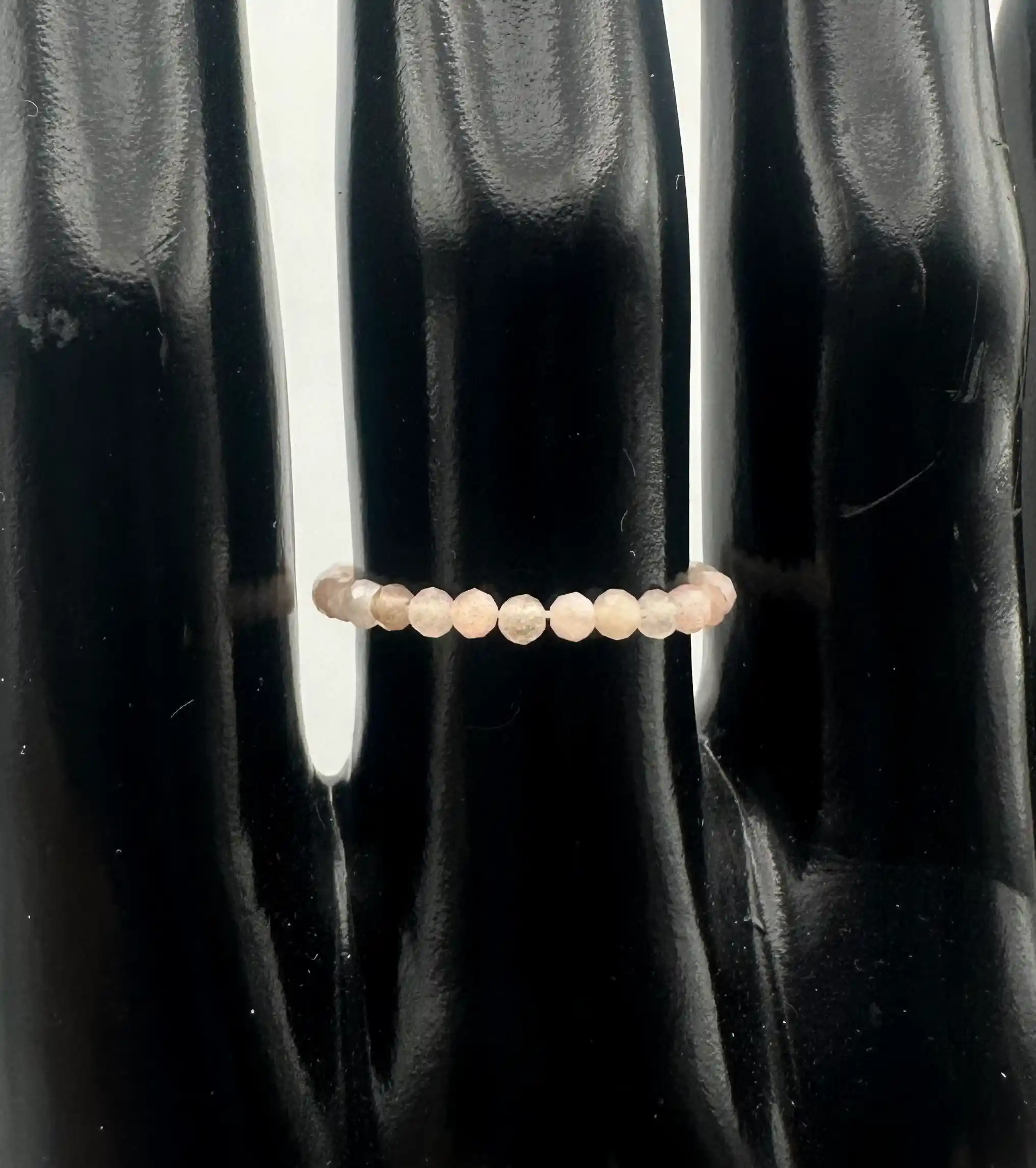 Anillo Piedra Sol Facetado Elástico