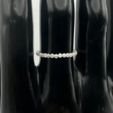 Anillo Labradorita Facetado Elástico