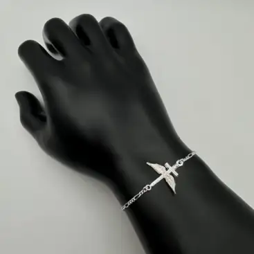 Pulsera Espada San Miguel Arcángel Plata De Ley
