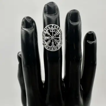 Anillo Runas Plata De Ley Regulable