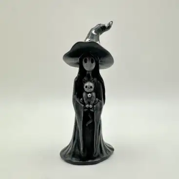Figura Alma De Bruja Con Gato 12,30 cm
