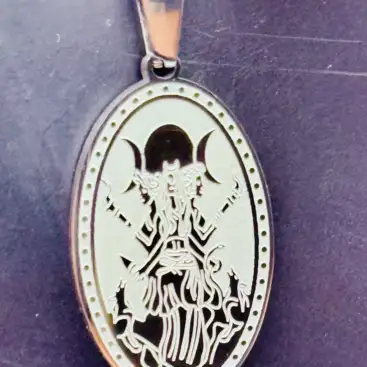 Colgante Hecate Acero Plateado