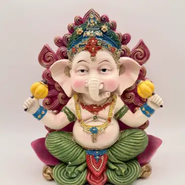 Figura Baby Ganesh Color Rosa