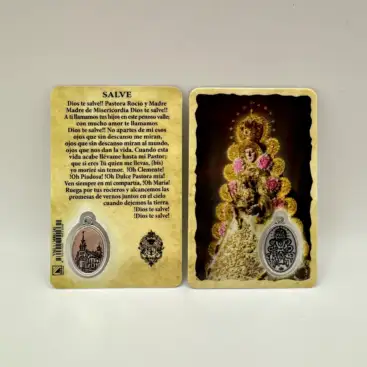 Estampa Con Medalla Virgen Del Rocio