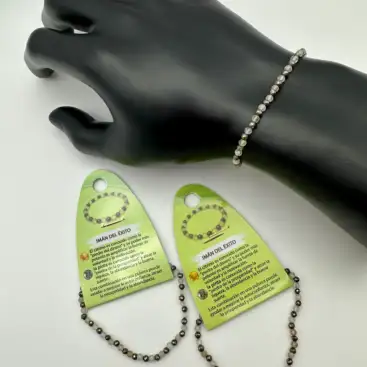 Pulsera Imán Del Exito Facetada 4mm
