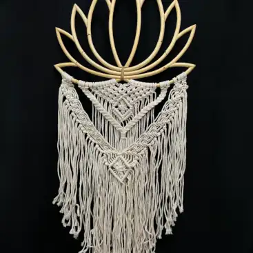 Atrapasueños Flor De Loto Macrame XL