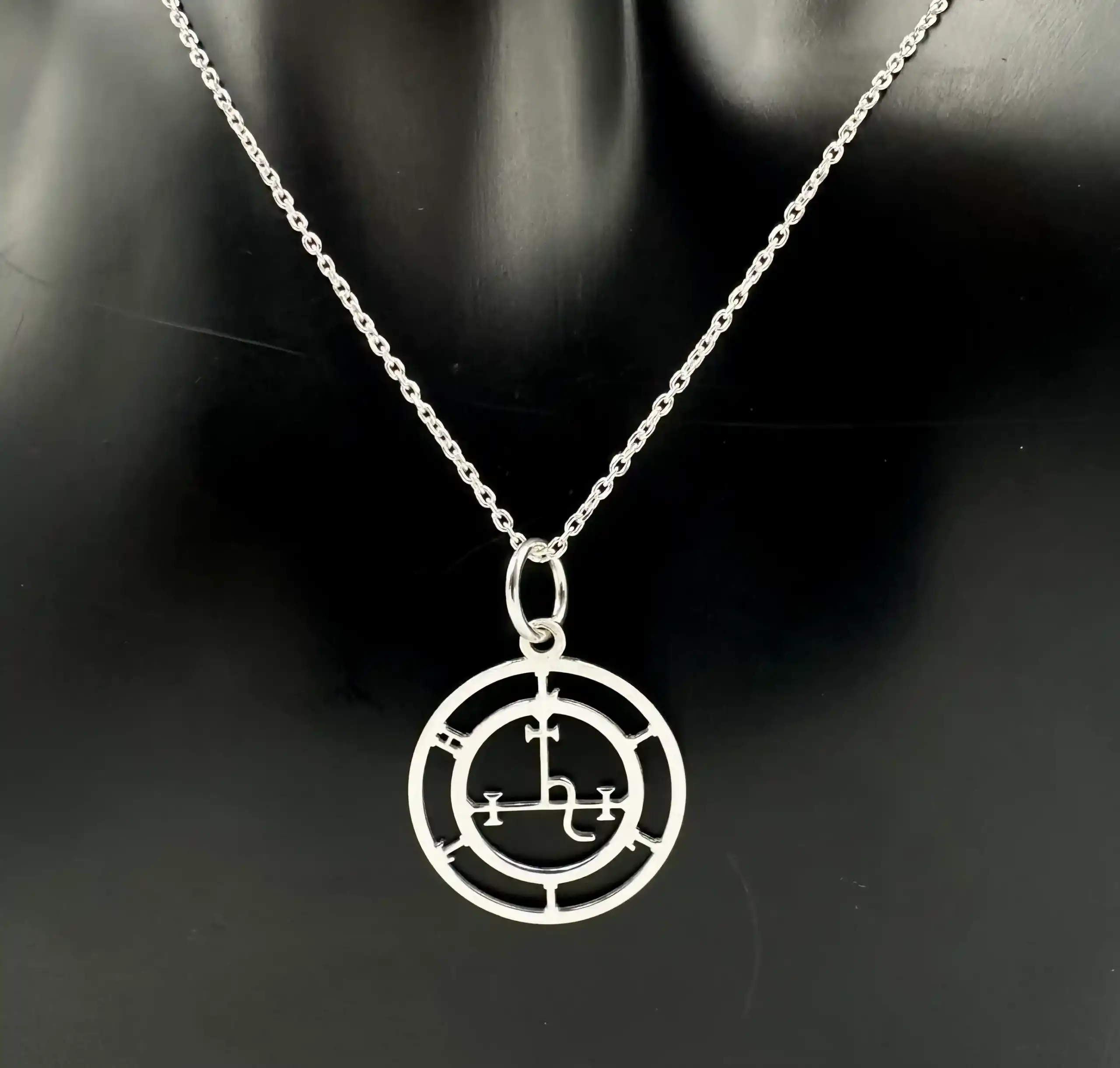 Colgante Sigilo De Lilith Plata De Ley