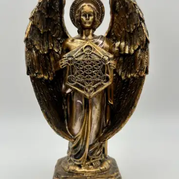 Figura Arcangel Metatron Bronce Dorado 20cm