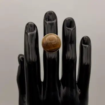 Anillo Grande Ojo De Tigre