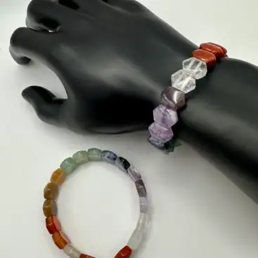 Pulsera Elástica Minerales 7 Chakras