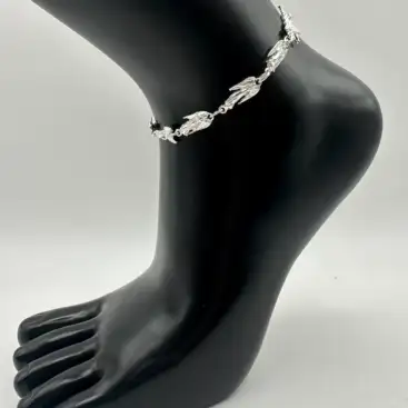Tobillera 7 Arcangeles Plata De Ley