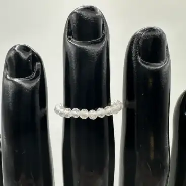 Anillo Cuarzo Maestro Facetado 3mm