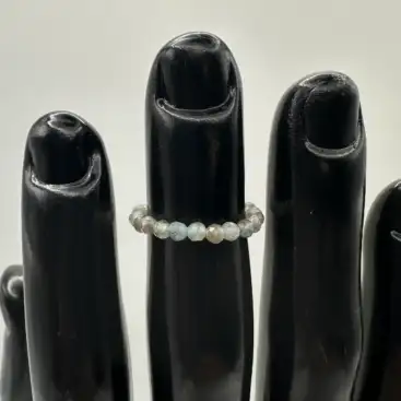 Anillo Labradorita Facetada 3mm