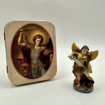 Figura San Miguel 5cm En Lata
