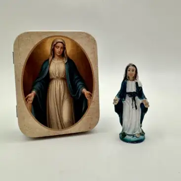 Figura Virgen Milagrosa 5cm En Lata