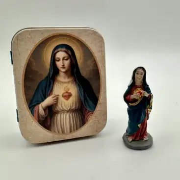 Figura Corazon De Maria 5cm En Lata