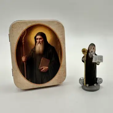 Figura San Benito 5cm En Lata