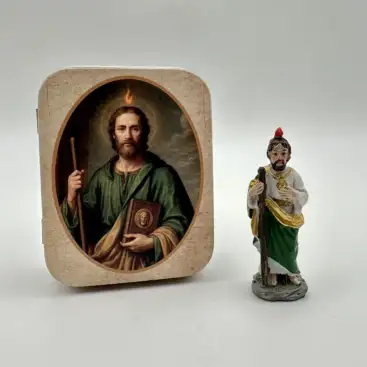 Figura San Judas Tadeo 5cm En Lata