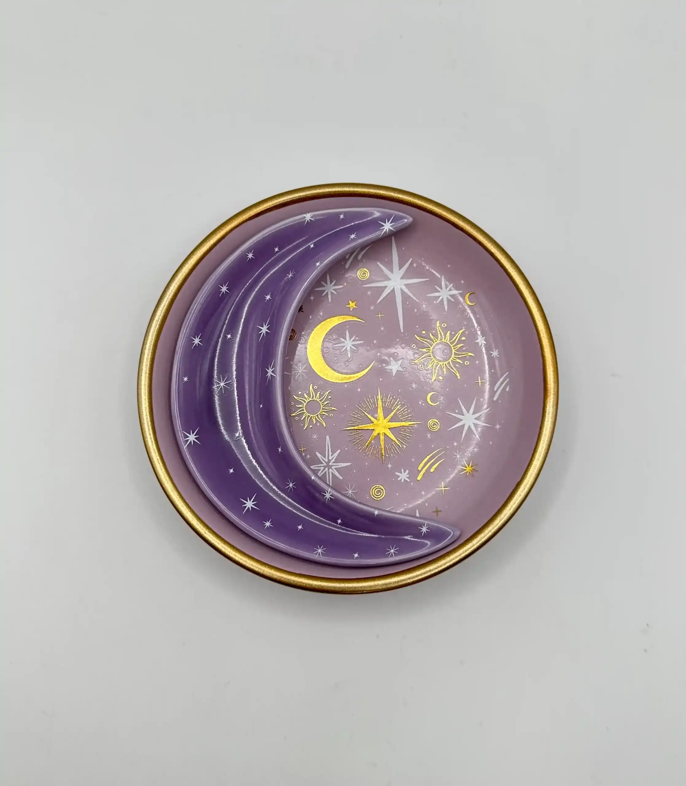 Conjunto De Platos Apilables Luna Morada - Imagen 2