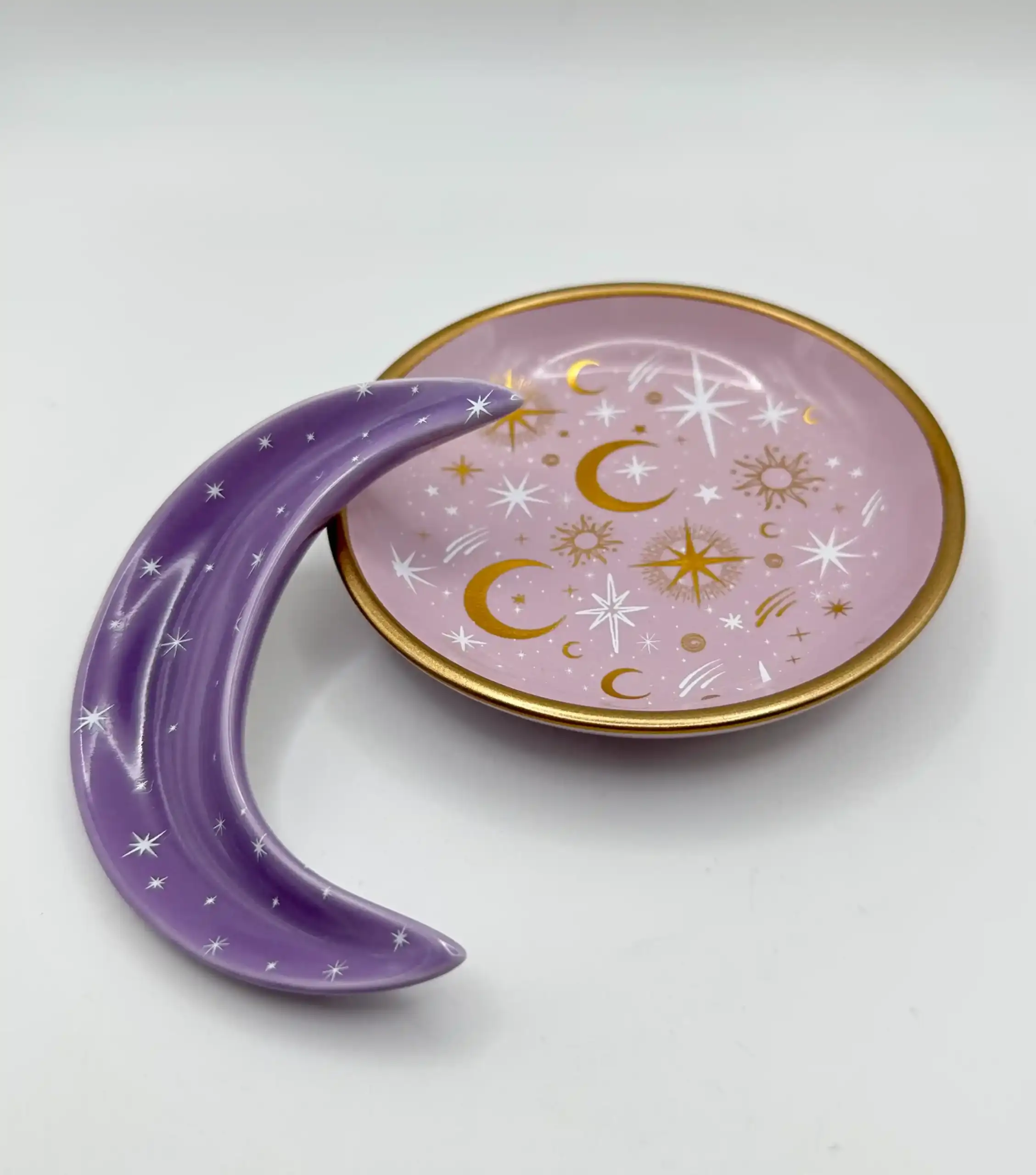 Conjunto De Platos Apilables Luna Morada