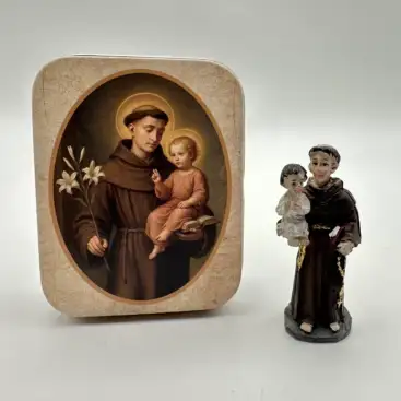 Figura San Antonio De Padua 5cm En Lata