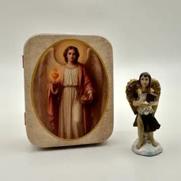 Figura San Chamuel 5cm En Lata