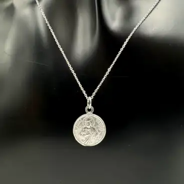 Colgante San Judas Tadeo Plata De Ley