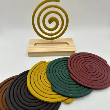 Set Incienso Espiral Y Quemador Artesanal