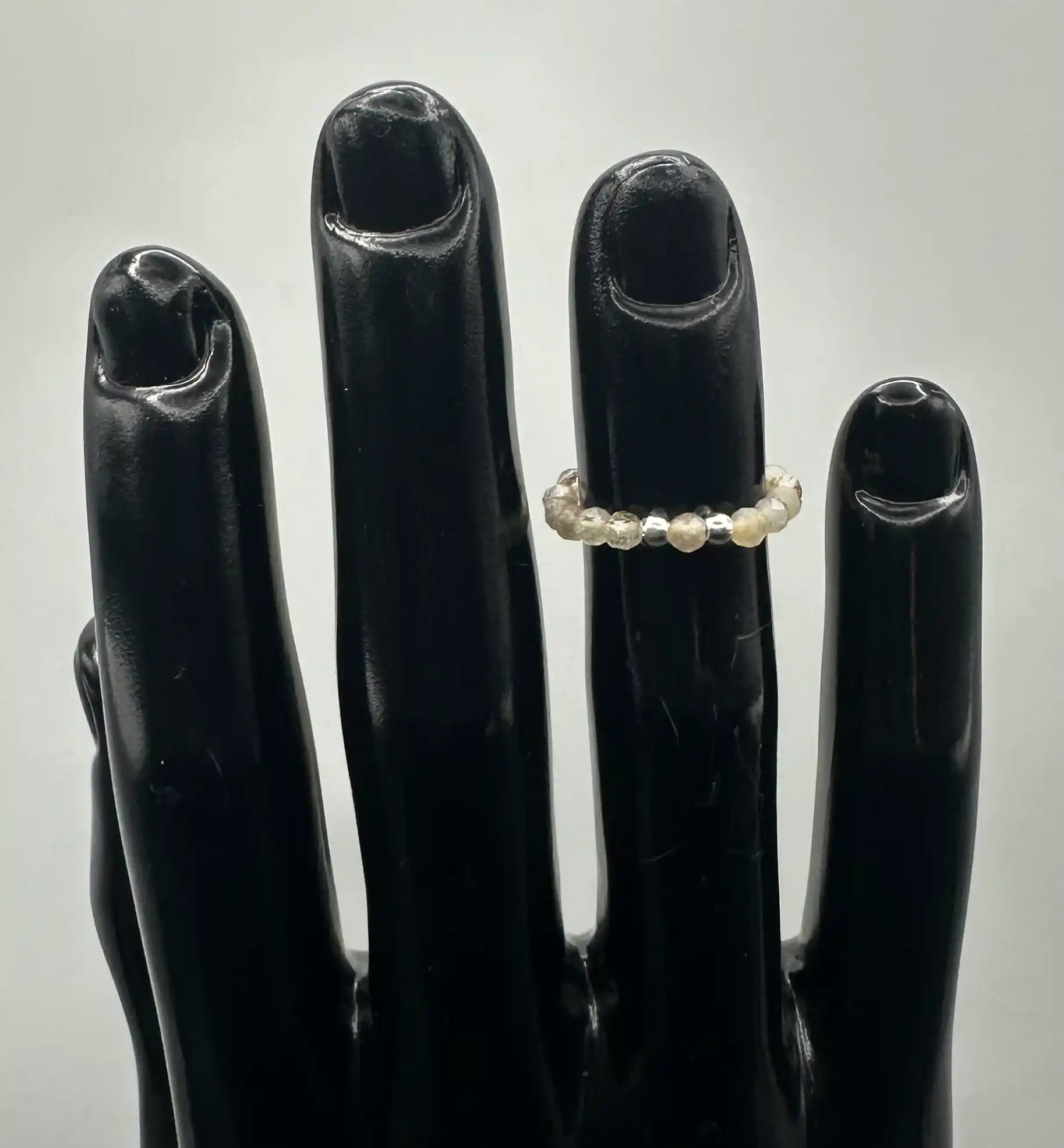 Anillo Citrino Facetado Plata De Ley - Imagen 2
