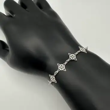 Pulsera Nudos De Bruja Plata De Ley